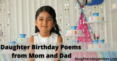 daughter birthday poems from mom and dad