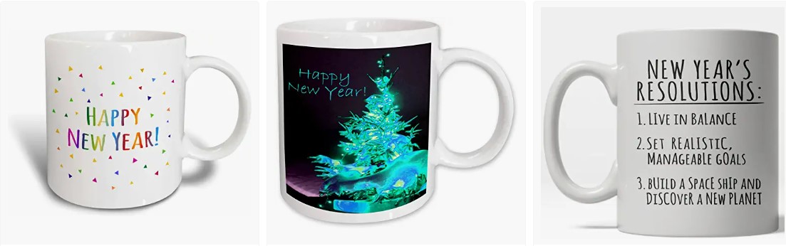 Happy New Year Mugs